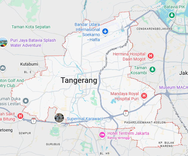 Coverage Map Tangerang